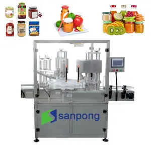 Automatic Double Heads Screw Capping Machine for Small Business Glass/Plastic Bottles Packaging