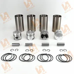 Forro para motor, kit de forro para motor 1dz-1 1dz-2 pistão + anel + pino + forro cilindro para toyota