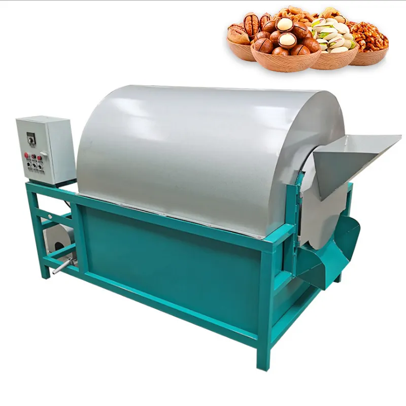 Automatic Commercial Nut Roasting Machine Industrial Electric Gas Dry Nuts Roaster Oven For Sale