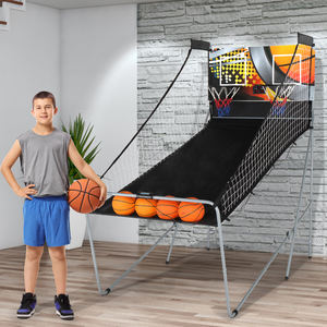 Máquina de Entrenamiento de Baloncesto para Interiores N101, Hierro Negro, 205x205x110cm - Product Image 5