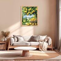 Peinture à l'huile numérique sur toile paysage citronnier Songwoo, livraison rapide, peinture acrylique par numéros, paysage de campagne, fruits, peint à la main