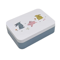 Boîte en métal carrée personnalisée pour chocolat, boîte à thé, boîte cadeau, emballage avec couvercle