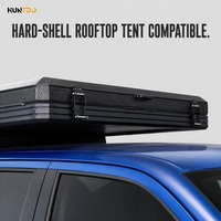 Coque de camping rigide pour pick-up avec barre lumineuse LED pour le camping en week-end
