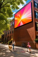 Affichage LED couleur plein écran extérieur à faible consommation d'énergie P8, sans scintillement, haute définition, panneau d'affichage étanche IP66, garantie de 5 ans