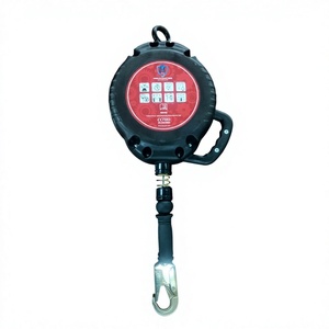 Antichute rétractable avec boîtier en acier, anneau en D en acier, longueur réglable, boucle à connexion rapide, résistance à la rupture de 500 kg pour - Product Image 4