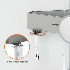 WIREKING Étagère de Douche d'Angle 5-en-1 à Fixation sans Perçage, Organisateur de Salle de Bain Autoportant - Product Image 6