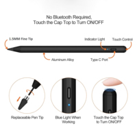 Stylet magnétique rechargeable de type C à écran tactile haute précision avec écriture fluide et sans latence pour tablette et téléphone