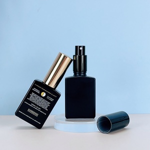 Customize Matte Black 15ml 50ml 100ml Factory Price Perfume Container <b>Empty</b> Glass Square <b>Spray</b> Perfume <b>Bottle</b> - Product Image 1