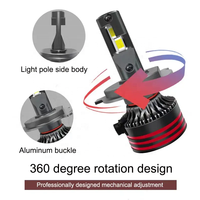 Prix d'usine pas cher M8 Pro 120W 30000LM phare Led 9005 9006 H1 H11 H4 H7 9012 LED voiture lumières phare ampoule