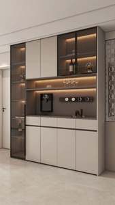 Vinoteca Moderna de Lujo en Roble Macizo, Altura Ajustable, Diseño Ecológico, Capacidad para 30-39 Botellas - Bar en Casa, Sala de Estar - Product Image 6