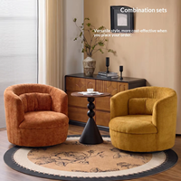 Fauteuil de détente individuel moderne du milieu du siècle, fauteuil inclinable minimaliste en tissu pour salon et chambre à coucher