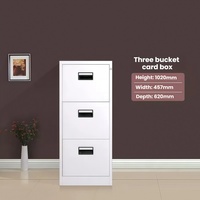 Armoire à dossiers verticale à 3 tiroirs en acier laminé à froid de qualité supérieure avec système de verrouillage central