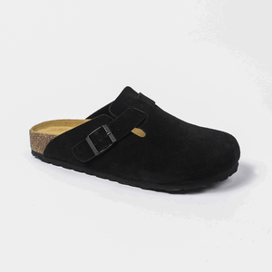 Estate Best-seller in vera pelle zoccoli da <span class=keywords><strong>uomo</strong></span> e da donna <span class=keywords><strong>scarpe</strong></span> identiche <span class=keywords><strong>con</strong></span> un cinturino sughero sottopiede zoccoli piatti - Product Image 6