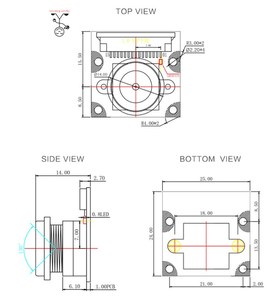 OV5647具有WDR功能的传感器摄像头模块和用于覆盆子皮系统的模块 - Product Image 3