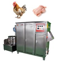 500 BPH Abattoir Usine Volaille Traitement Abattoir Équipement Roulement Poulet Poulet Scalder Plucker Système D'abattage