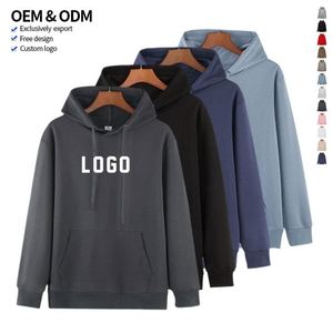 เสื้อฮู้ดดี้แบบสวม Unisex ผ้าโพลีเอสเตอร์ผสมคอตตอน 500 กรัม หนานุ่ม สไตล์วินเทจ ทรงโอเวอร์ไซส์ สำหรับผู้ชาย - Product Image 2