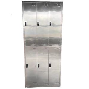 Casillero robusto de acero inoxidable de 6 puertas con opción de bloqueo de llave y código resistente al óxido para restaurante escuela Hotel - Product Image 3