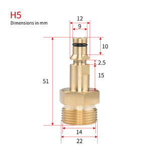 Raccord rapide pour tuyau en cuivre pur SPS M22-14 série H, adapté à <span class=keywords><strong>Bosch</strong></span> - Product Image 6