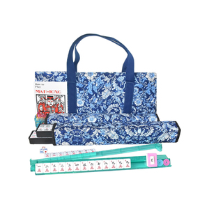 Juego de Mahjong Moderno de 166 Piezas Color Marfil con Bolsa de Transporte, 4 Soportes, Empujadores y Fichas de Conteo Coloridas Medianas ZC-260425-01 - Product Image 1