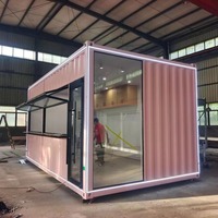Conteneur maritime transformé en maison-réfrigérée, boutique extensible, camion-restaurant, conteneur mobile pour la vente de nourriture de rue, bar mobile, vente de hot-dogs