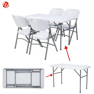 Mesa Plegable Resistente de Alto Rendimiento de 4 Pies, 4-6 Personas, para Eventos Comerciales, Fiestas y Locales - Product Image 6