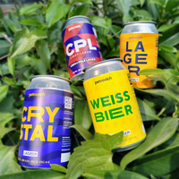 Etiquetas Adhesivas de Vinilo con Código de Barras en Color Morado, Impresas con Logotipo Personalizado, para Botellas de Bebidas, Café o Jugos