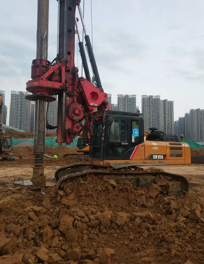 Cinese SR155 usato perforatrice a rotazione macchine edili profondità di perforazione idraulica 155m 200m