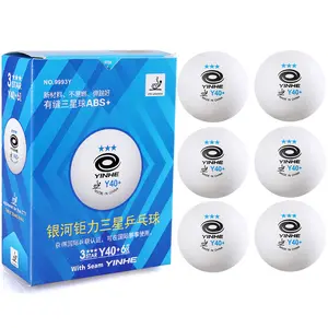 YinHe Blue three-star table tennis 40+ training competition soldiers professional elastic ball feel hard ping pong ball