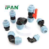 Système d'irrigation IFAN, raccords à clipser, résistants aux UV, en polyéthylène, pour réseaux d'irrigation goutte à goutte souterrains