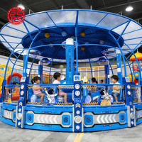 Tren Eléctrico Infantil con Techo para Niños, Atracción de Tren de Bolas de Agua para Centros Comerciales, Mini Parque de Atracciones para Niños