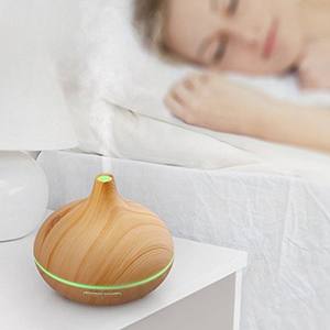 Quemador Eléctrico de 400 ml, Humidificador Ultrasónico LED, Difusor de Aceites Esenciales, Ambientador, Aromatizante para el Hogar, Incienso, Grano de Madera - Product Image 2