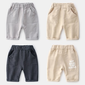 Pantalones Cortos de Lino con Estampado de Letras para Niños, Pantalones Cortos de Playa, Nuevos Productos, Se Busca Distribuidor - Product Image 2