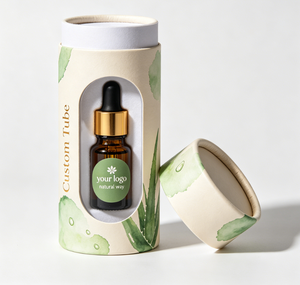 Custom Various Size Cosmetic Paper Tube with Visual <b>Window</b>, Eco-Friendly Round Cylinder Packaging for Perfume and Cosmetics - Product Image 2