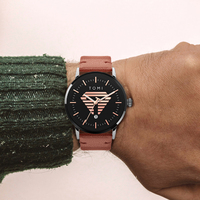 TOMI Büyük LOGO Moda Kuvars Saat, Alaşımlı Kasa, Deri Kayış, Cam Kadran, İbreli Göstergeler, 40mm, Hangzhou Mekanizma