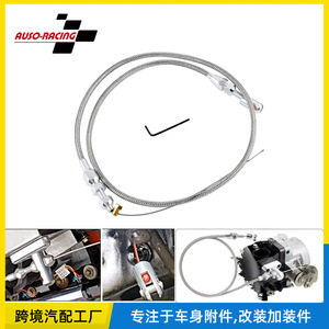 <b>Throttle</b> <b>Cable</b> Assembly 36-Inch Stainless Steel Braided For Chevrolet LS1 Engine Retrofit Upgrade - Product Image 5