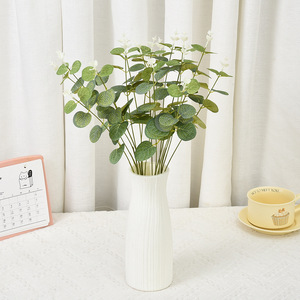 Planta de hoja de eucalipto de 30cm-100cm, verde hierba, decoración artificial para bodas, hogar, escritorio, uso interior, duradera - Product Image 4