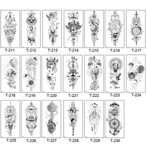 Tatuaggio temporaneo personalizzato simbolo impermeabile Totem animale teschio 3D piccolo mezzo braccio del tatuaggio adesivi - Product Image 5