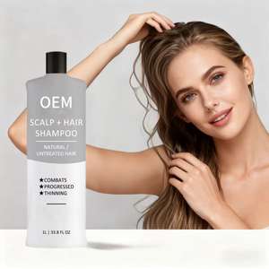 Champú natural personalizado para engrosar el cabello, gel nutritivo para el cuero cabelludo, fórmula suavizante, hidratante y refrescante - Product Image 4