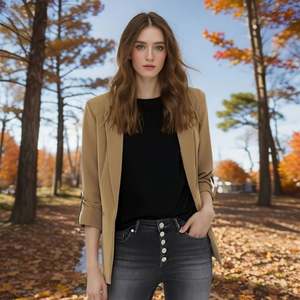 Custom <strong>Oversized</strong> Fashion Red Formal Lady Long Sleeve Wholesale Casual Plus Size <strong>Robe</strong> <strong>Blazers</strong> Femme and Coat for Women - Product Image 2