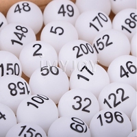Balles de loterie colorées de 4cm de diamètre 2/4/6 côtés pour Machine de jeu de loterie