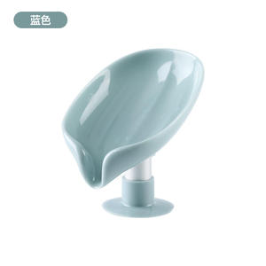 Jabonera con forma de hoja, soporte de drenaje para jabón, bandeja de almacenamiento para jabón de baño y ducha, accesorios y utensilios de baño - Product Image 3