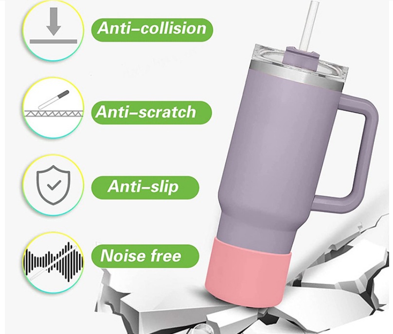 Silicone 75mm 90mm Cup Boot Protective Sleeve Anti-Slip Bottom Sleeve Protector Holder Cover for Tum