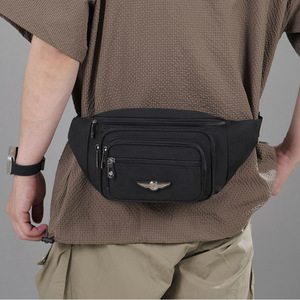 Sac de poitrine OEM pour homme, étanche, tendance, avec fermeture éclair, en toile, grande capacité, design durable, sac banane - Product Image 5