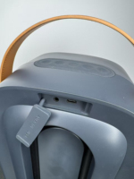 Enceinte sans fil portable Abyss karaoké avec effets sonores haute fidélité Hi-Fi, 3 motifs d'éclairage et mélange de couleurs, sans perte