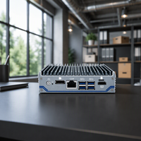 Mini PC Pare-feu Sans Ventilateur Intel Celeron J4125 4 LAN NIC DDR4 SSD Appliance Pare-feu 24x7 Watchdog