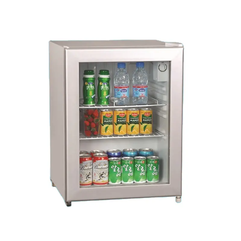 Mini refrigerador de bebidas, mini balcão de alta exibição 70l 130l, porta de vidro, geladeira de cerveja