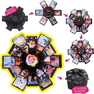DAMAI Explosion Box 6 Faces <b>Creative</b> <b>Gift</b> Box Love Memory Handmade Romantic Valentine's Day <b>Gift</b> Box Photo Surprise - Product Image 4