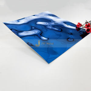 Panneau en acier inoxydable EX165 série 300 à effet ondulé pour décoration murale/plafond, couleurs or/argent/bleu personnalisables - Product Image 2