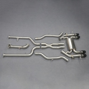 3" Stainless Steel Dual Exhaust Mid Pipes Full Exhaust System Catback Valved Muffler for BMW M2 G87 S58 3.0T With Front Pipe - Product Image 5