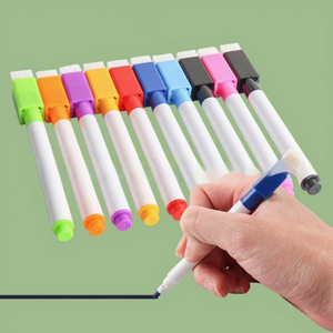 Marqueurs pour tableau blanc, bande magnétique, effaçables, à base d'eau, stylos à dessin pour enfants, logo personnalisé disponible, 50 pièces par sac OPP - Product Image 4
